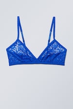 Blå - Trekantsbralette i mesh Bonnie - 0