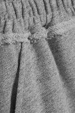 Dimmig Ljusgrå Melange - Avslappnade terry-shorts - 4