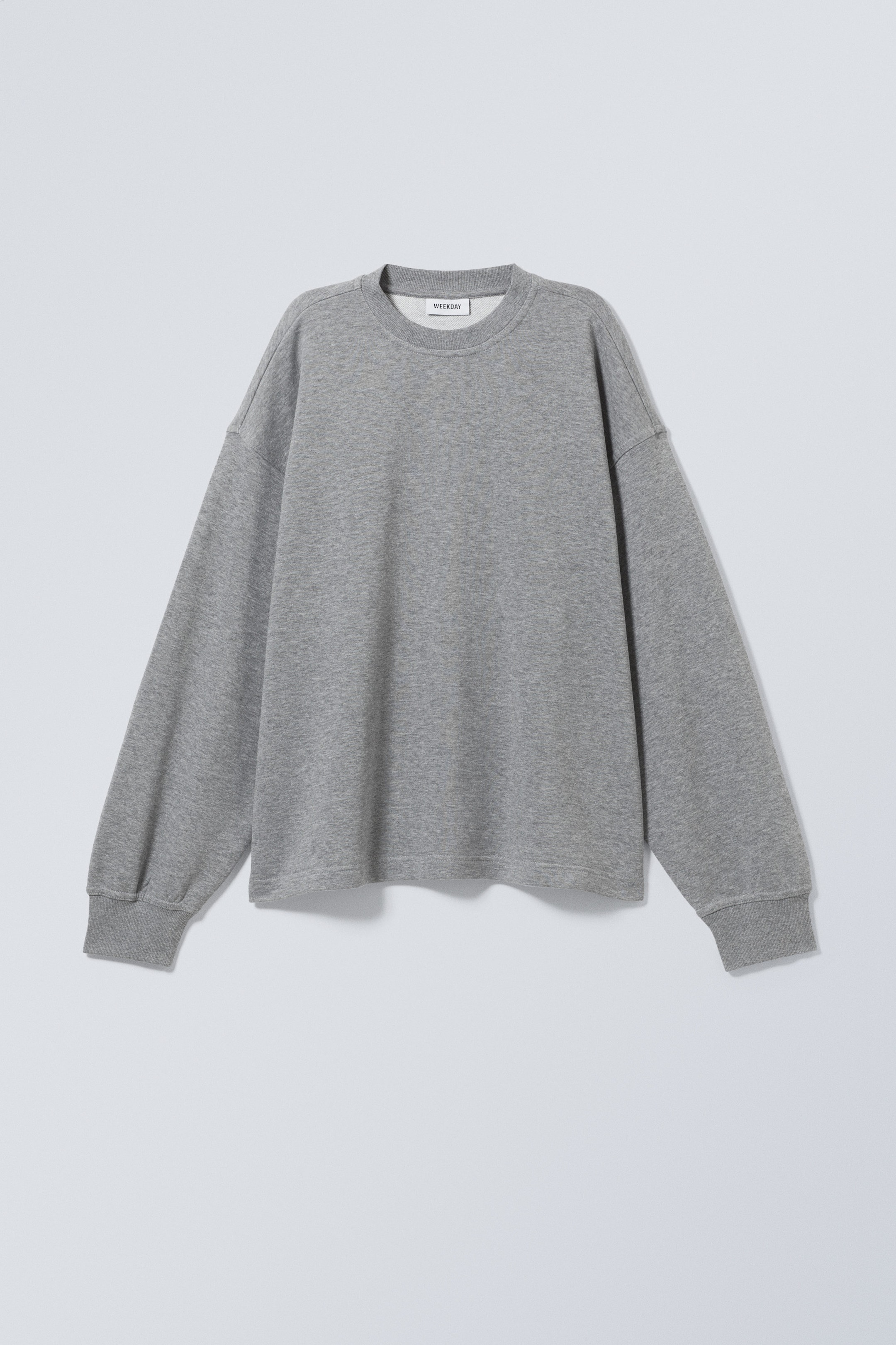 Medium Dusty Grey - Boxy Crew Neck Sweatshirt - 0