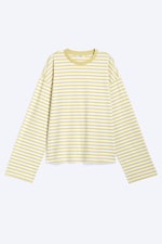 Gestreiftes Dusty Yellow - Longsleeve-Shirt aus Baumwolle - 3
