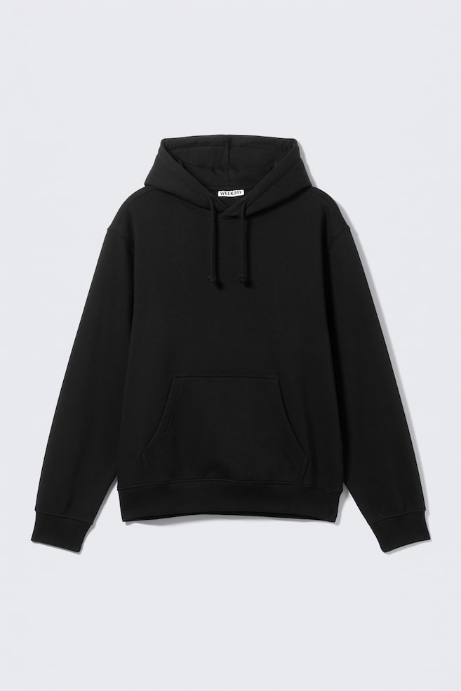Classic Hoodie - Black/Light Dusty Grey Melange - 1