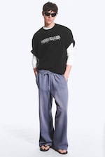 Black - Karma - Boxy Printed Graphic T-shirt - 2
