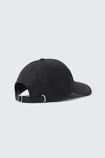 Black - Waxed Cotton Baseball Cap - 1