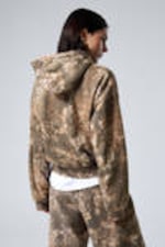 Khaki - Waldland - Bedruckter Hoodie in lockerer Passform - 2