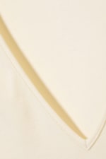 Cream - Slim Deep V-neck T-shirt - 1