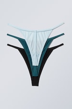 navy green blue - 3-pack Soul G-string Thong - 1