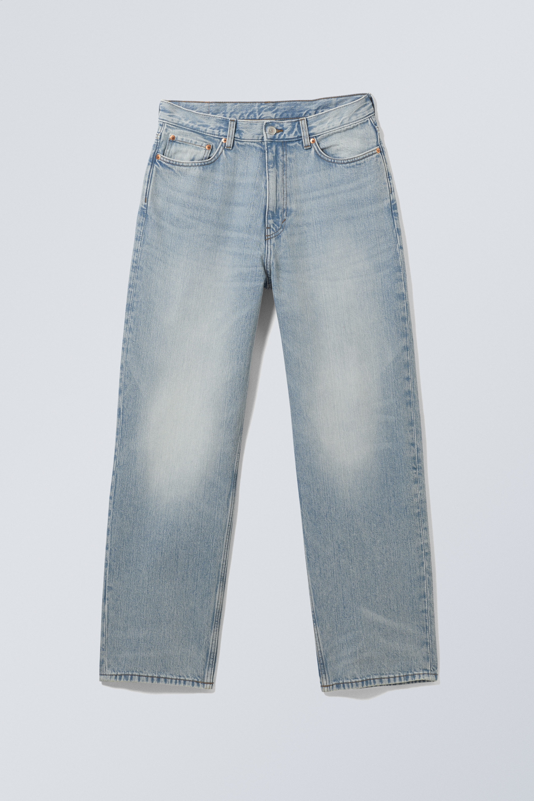 Aeon Blue – Bleu clair - Jean droit et ample taille mi-haute Galaxy - 0