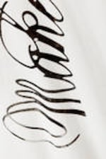 White - Long-Sleeved Oversized Printed T-shirt - 2