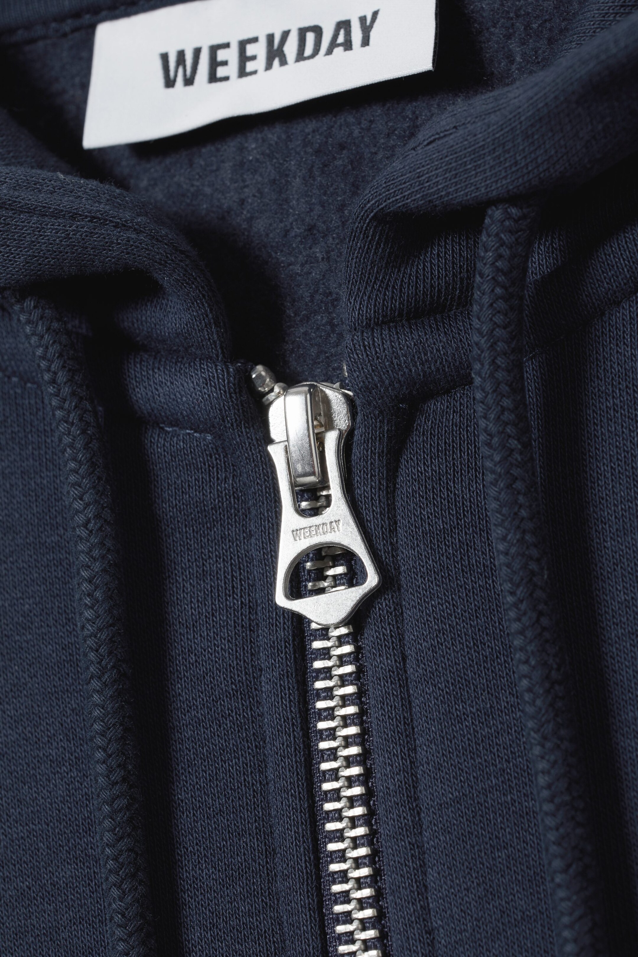 Donkerblauw - Standaardhoodie met rits Essence - 1