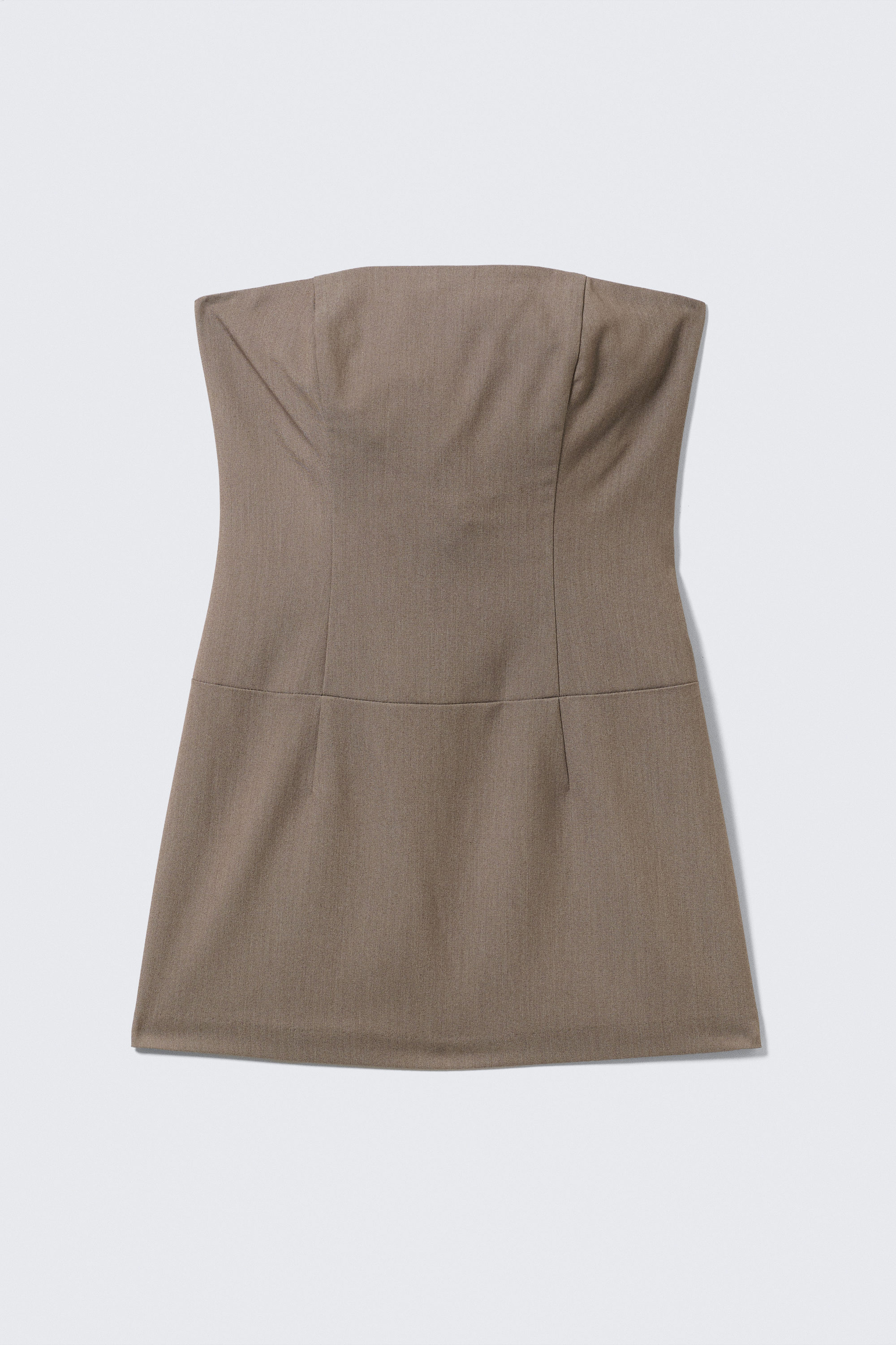 Mole Melange - Mini Tube Suiting Dress - 2