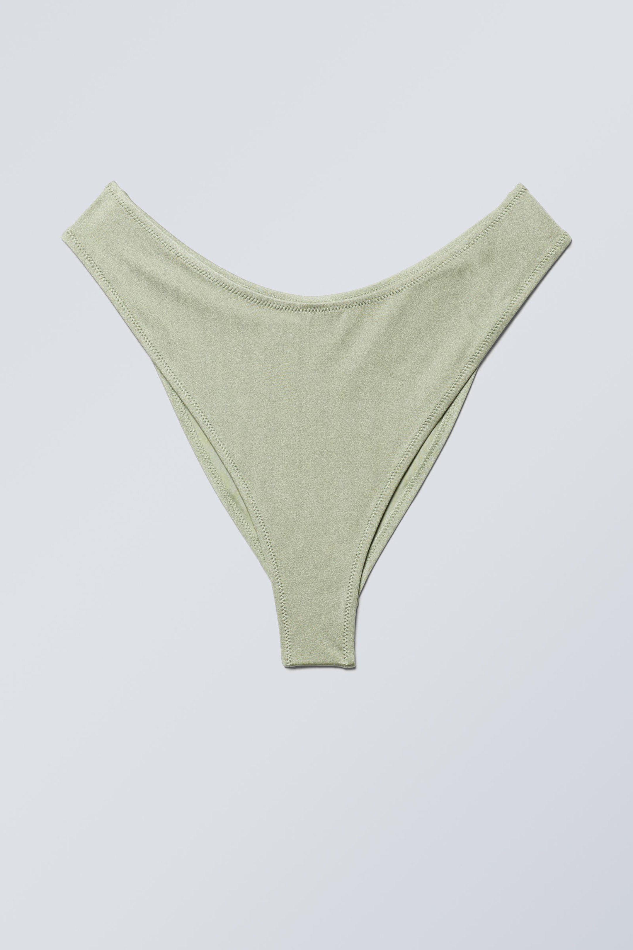 Light Green Shimmer - Scoop Bikini Bottoms - 1