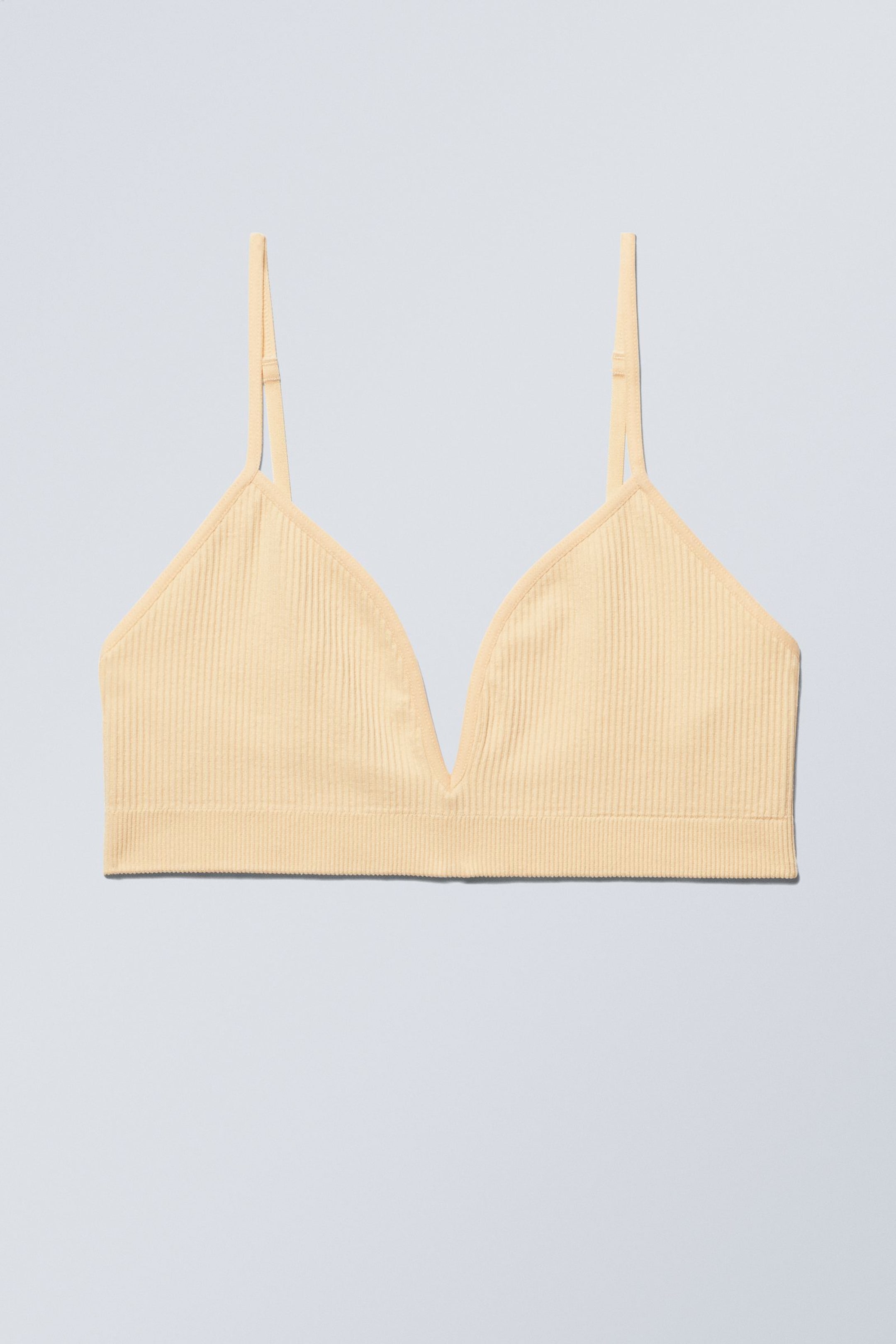 Yellow - Cat Triangle Bra - 0