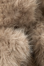 Beige/marron imprimé léopard - Veste en fausse fourrure - 6