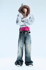 Canyon Blue - Bleu moyen - Jean large ample taille standard Rad Super - 0