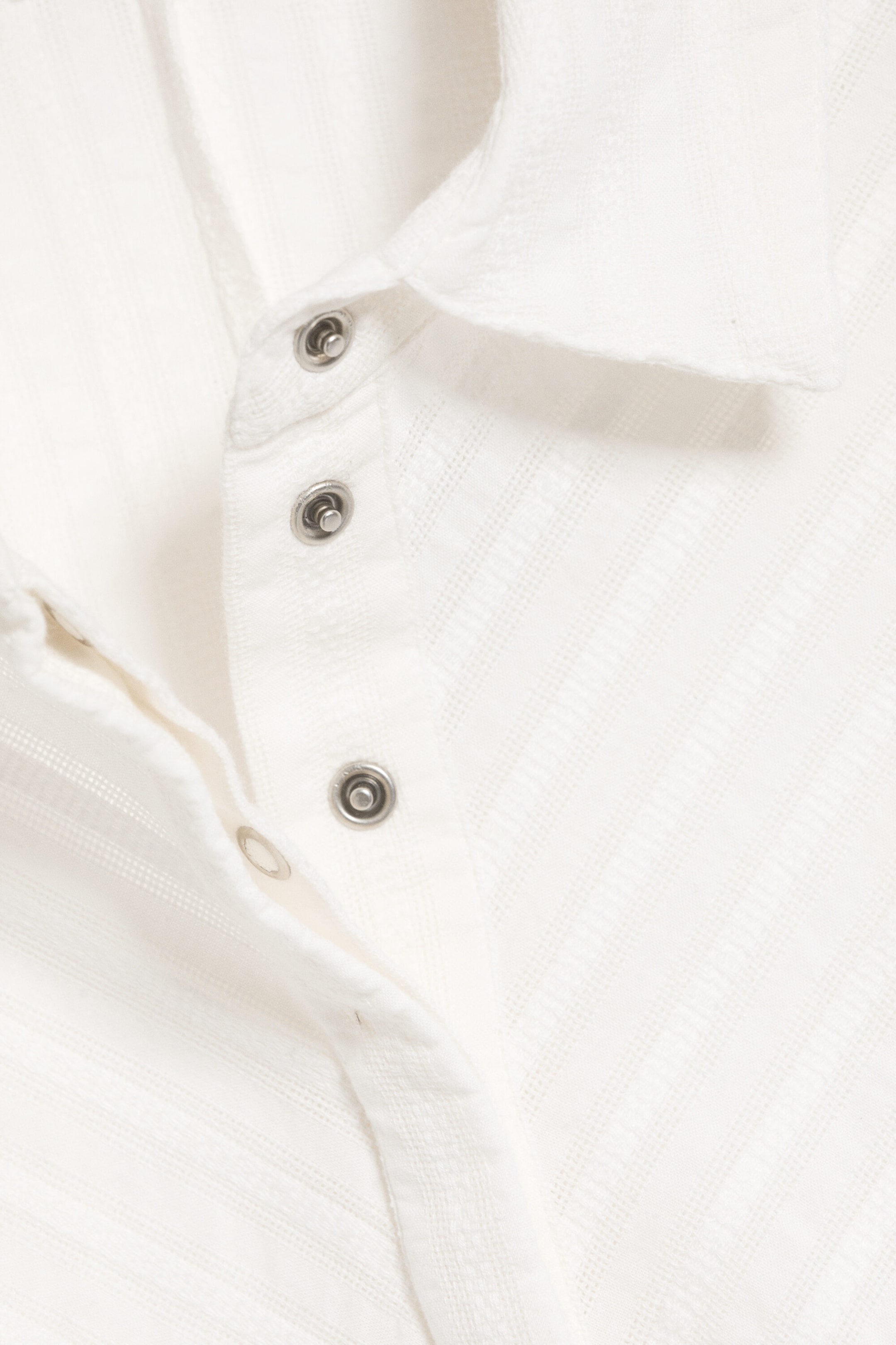 Striped White - Tie‑Detail Cotton Shirt - 6