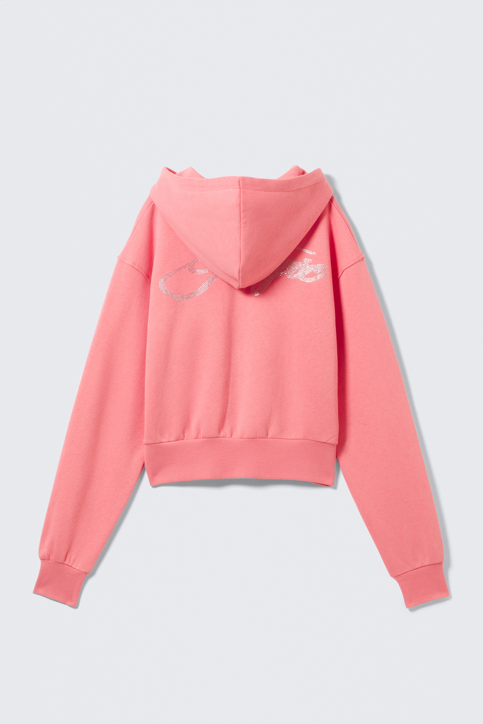 Short Zip Hoodie - Pink - Magic/Dark Brown - Magic/Washed Light Beige - 7