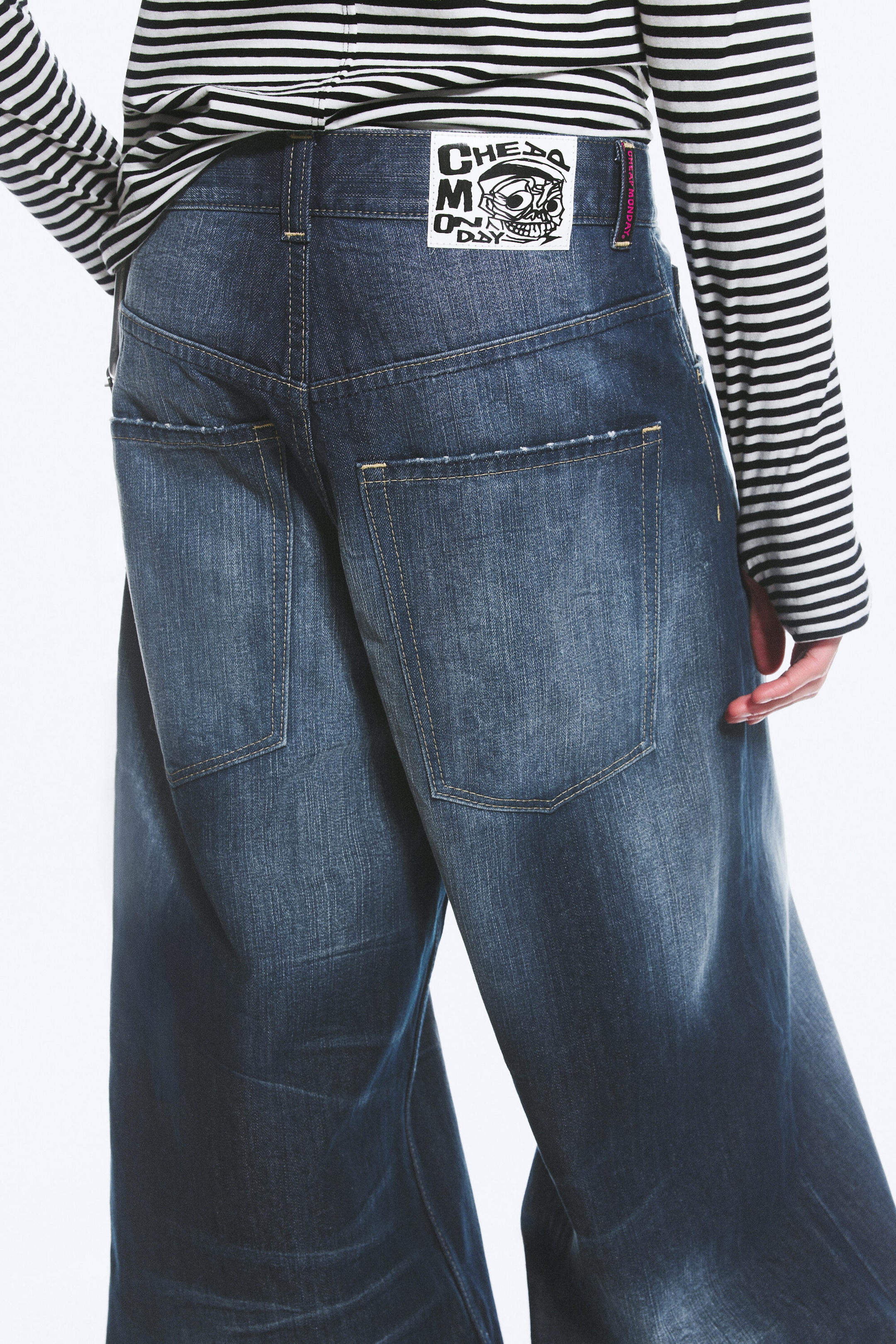 Star Blue - Rad Super Regular Waist Loose Wide Jeans - 4