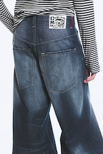 Star Blue - Rad Super Regular Waist Loose Wide Jeans - 4