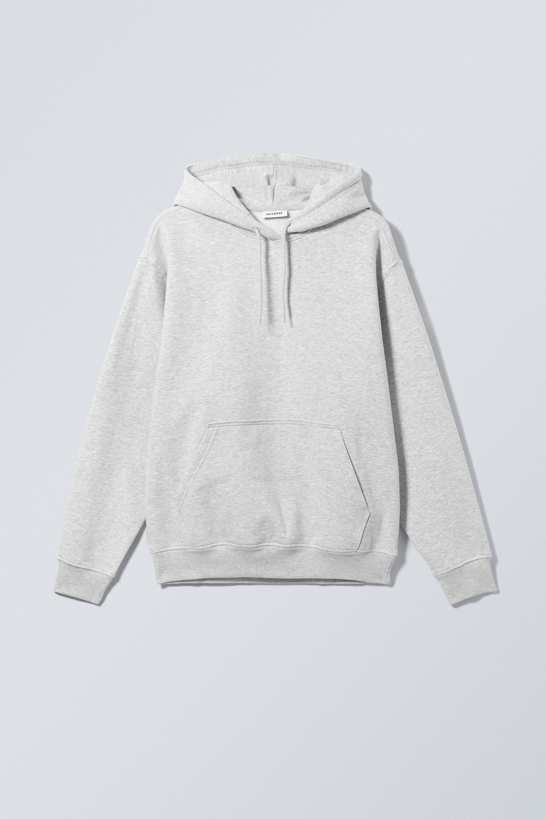 Grey Melange - Relaxed Heavy Hoodie - 0