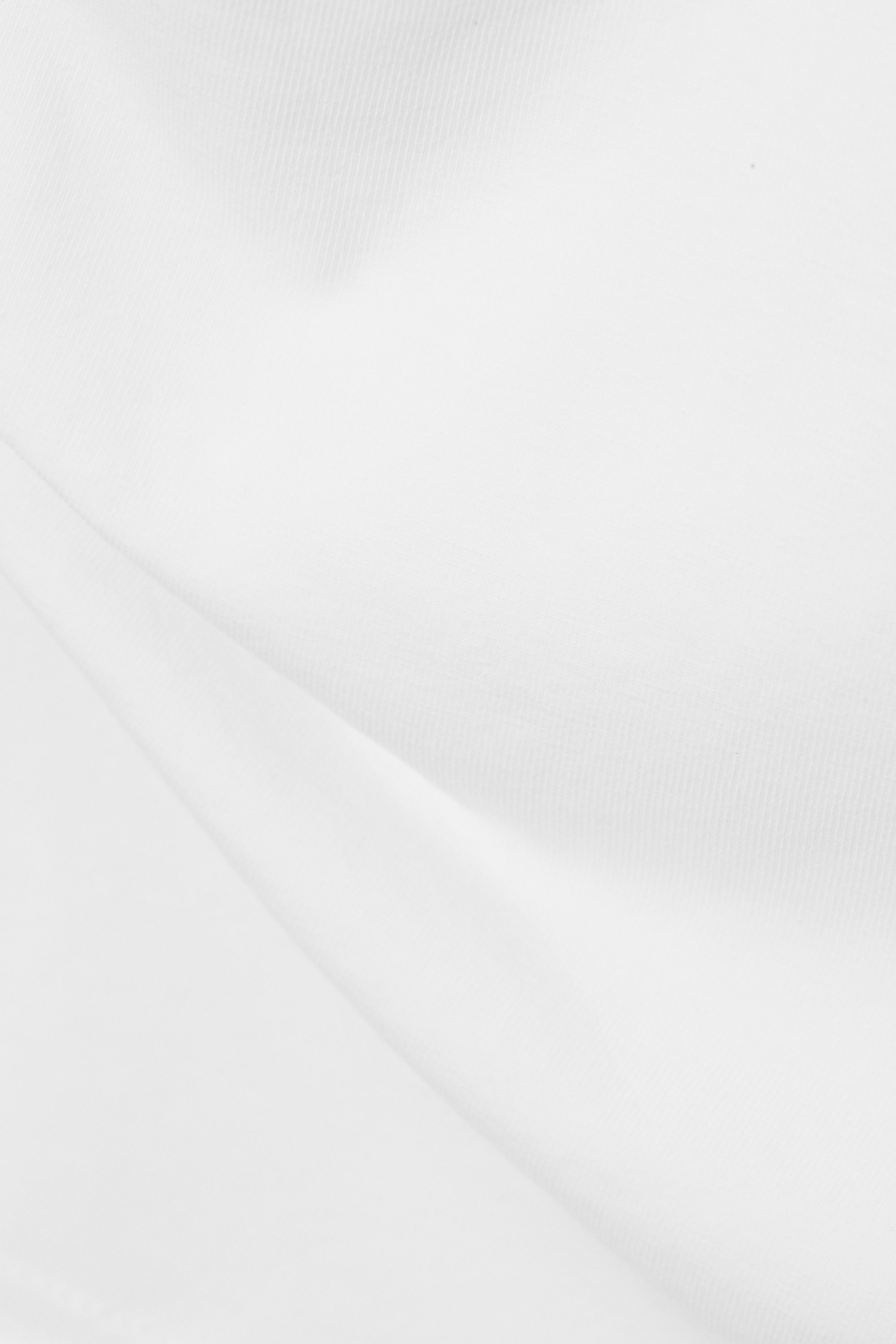 White - DRAPED FITTED T-SHIRT - 2