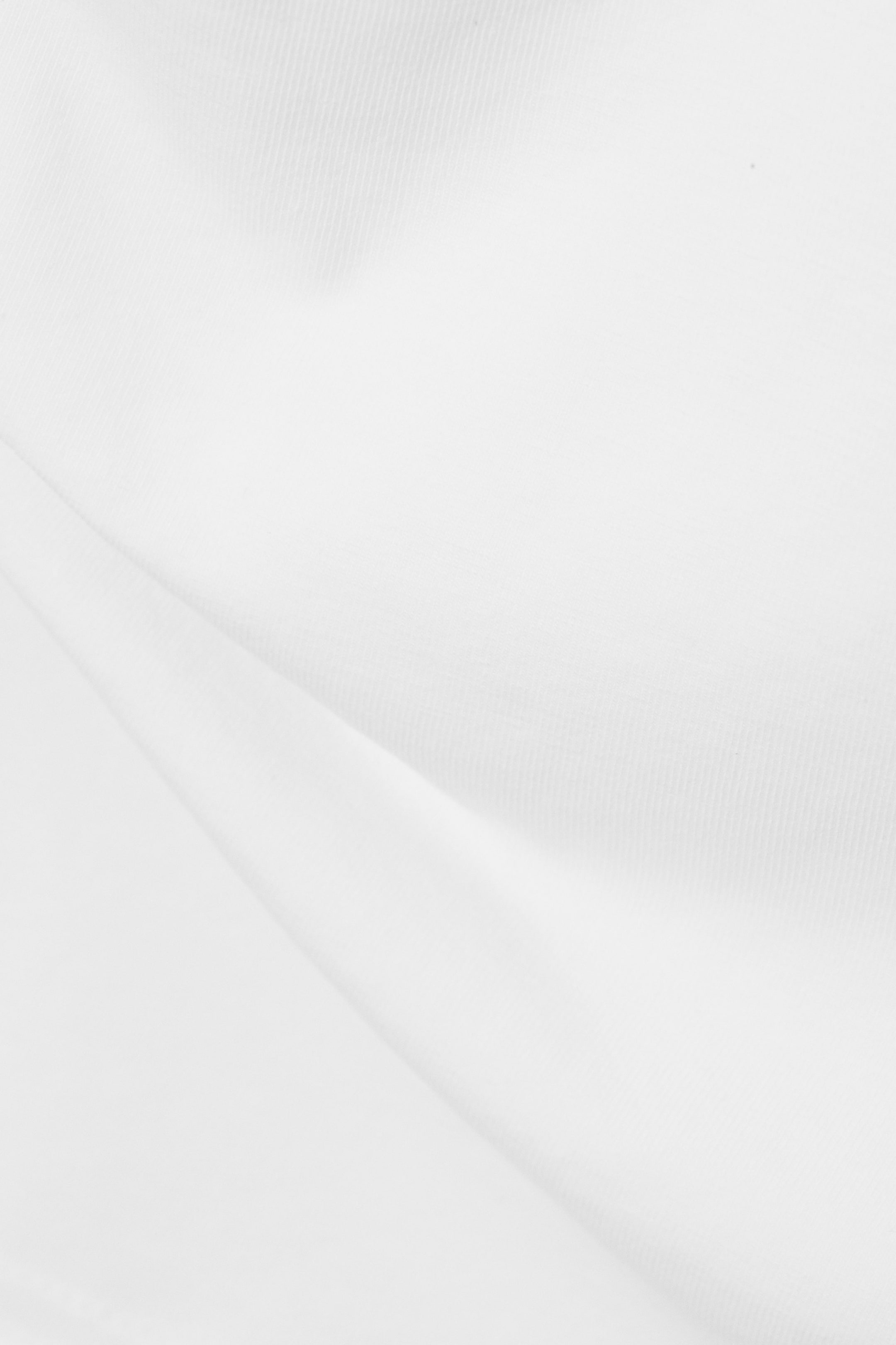 White - DRAPED FITTED T-SHIRT - 5