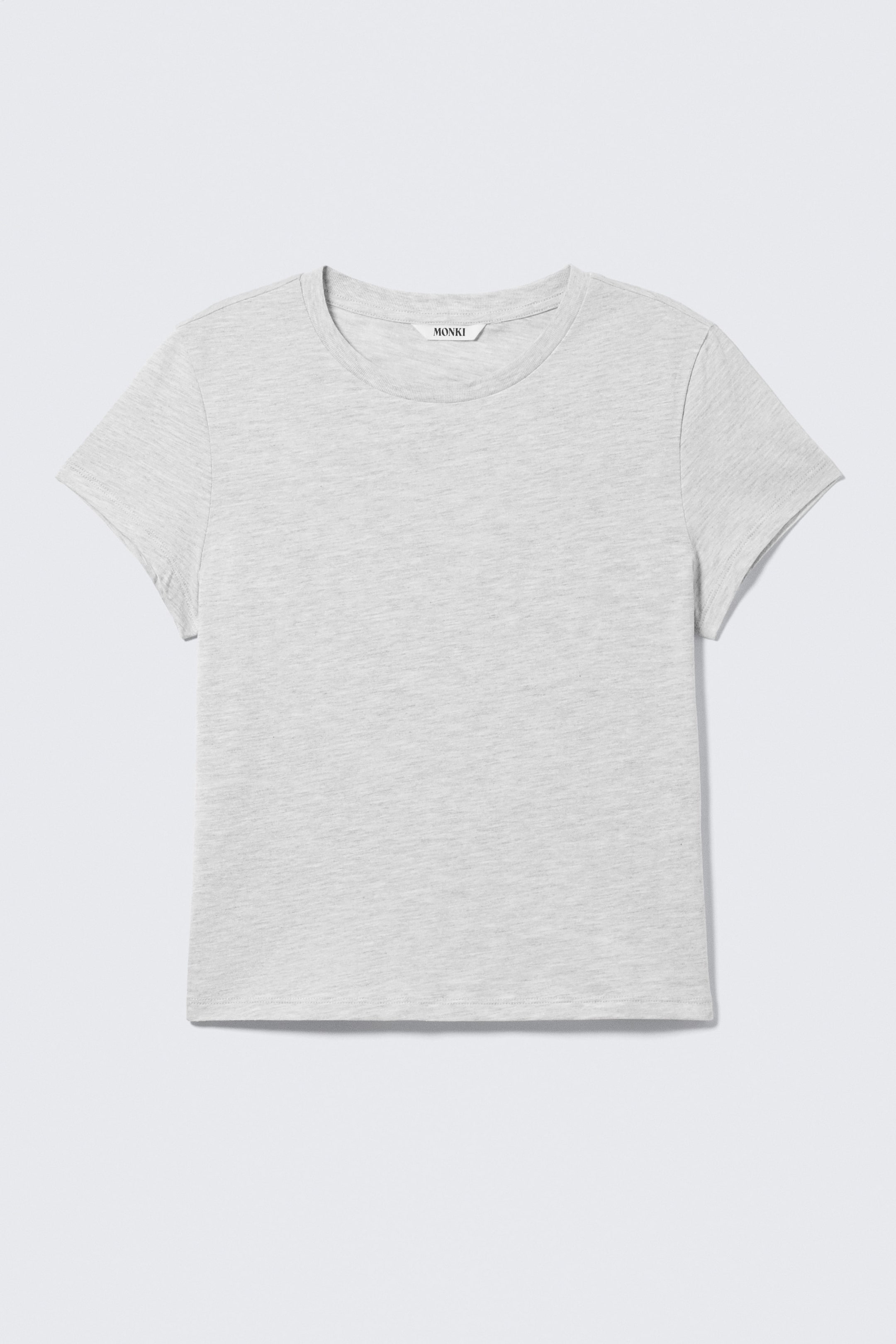 Grey Melange - Regular Fit Mini T-shirt - 3