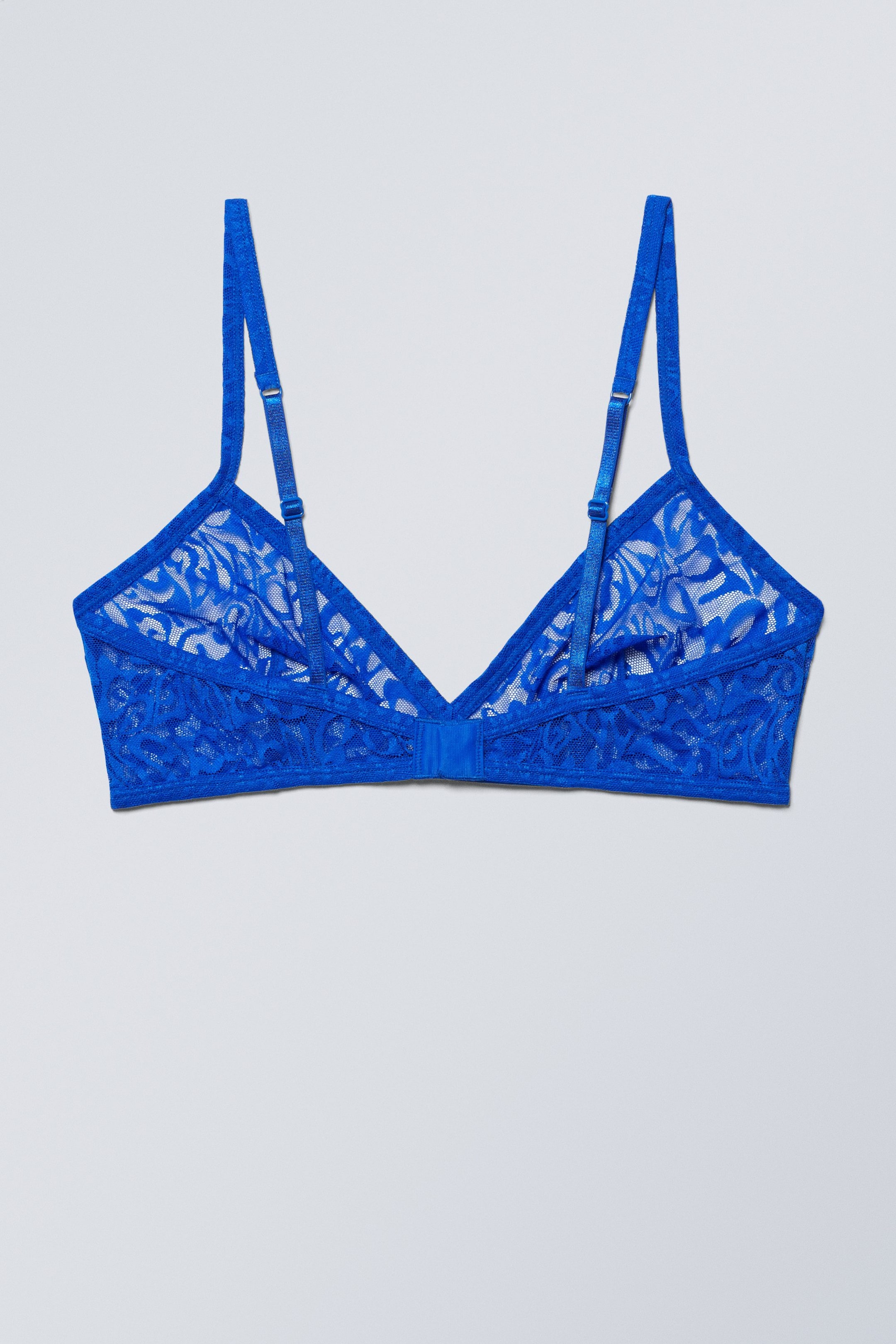 Blå - Trekantsbralette i mesh Bonnie - 1