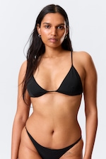 Black - Racerback Triangle Bikini Top - 0