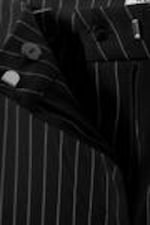 Black Stripe - Slim Capri Trousers - 1