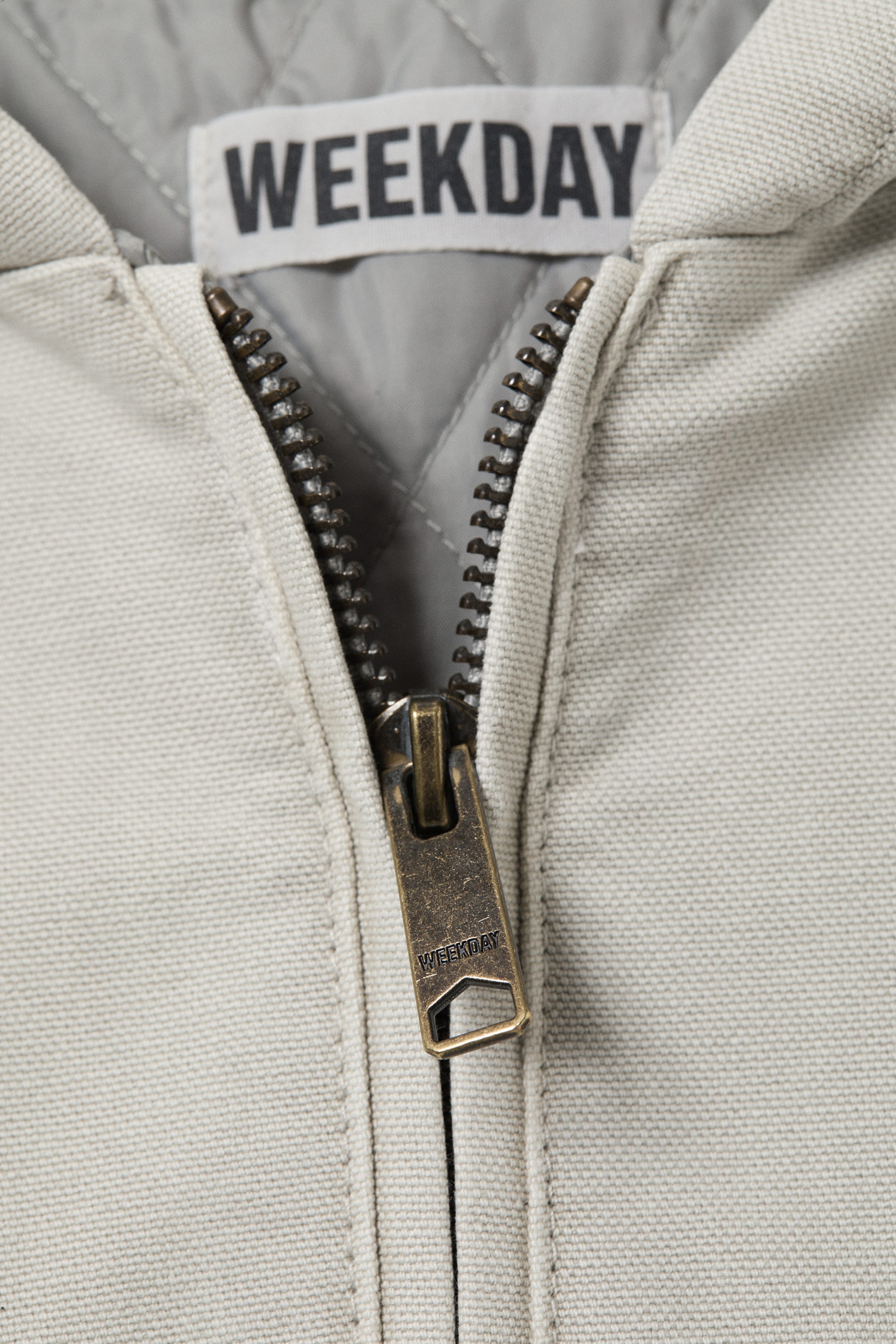 Light Dusty Grey - Loose Hooded Canvas Jacket - 6