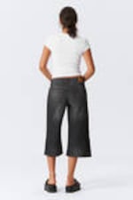 Ash Black - Ample Low Loose Denim Shorts - 4