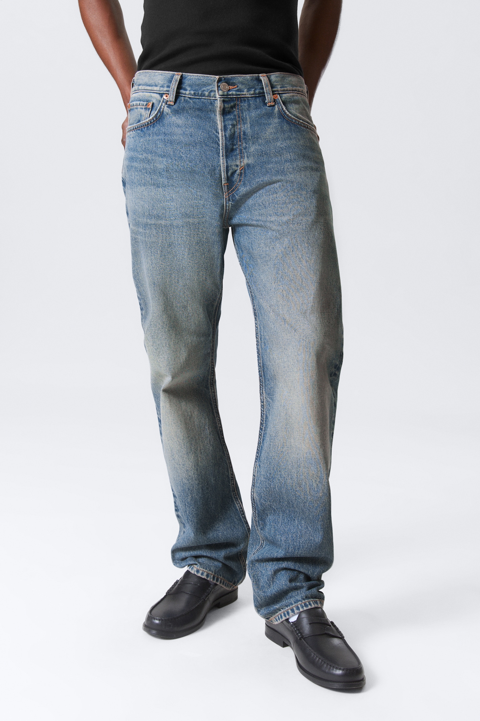Space Relaxed Straight Leg Jeans - Iron Blue/Tuned Black - Black/Morning Blue - Dark Blue/2000 Blue - Medium Blue/Aeon Blue - Light Blue/Risso Black - Black/Second Blue - Medium Blue/Obsidian Black - Black - 4