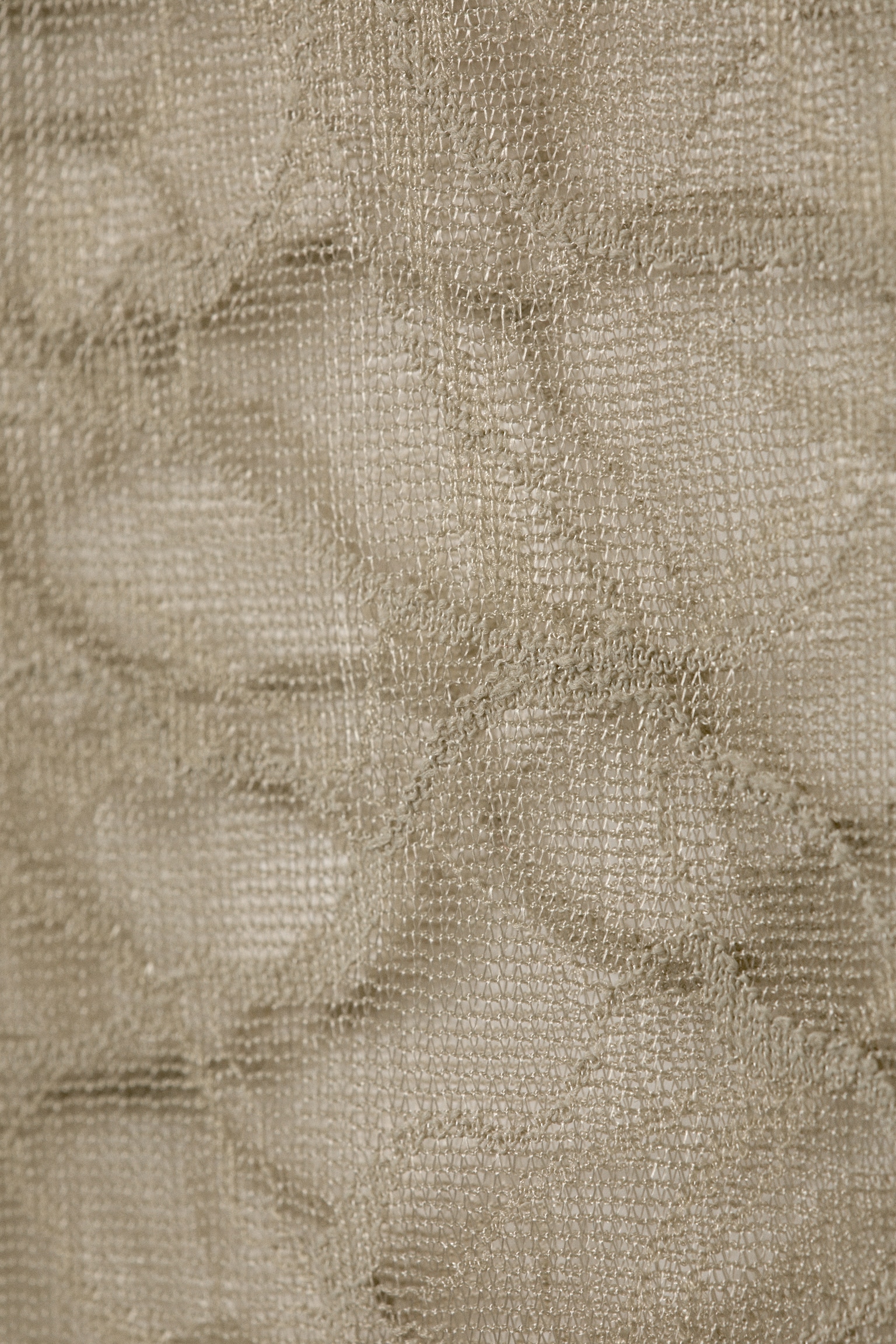 Swirly Lace Halterneck Top - Beige - 2