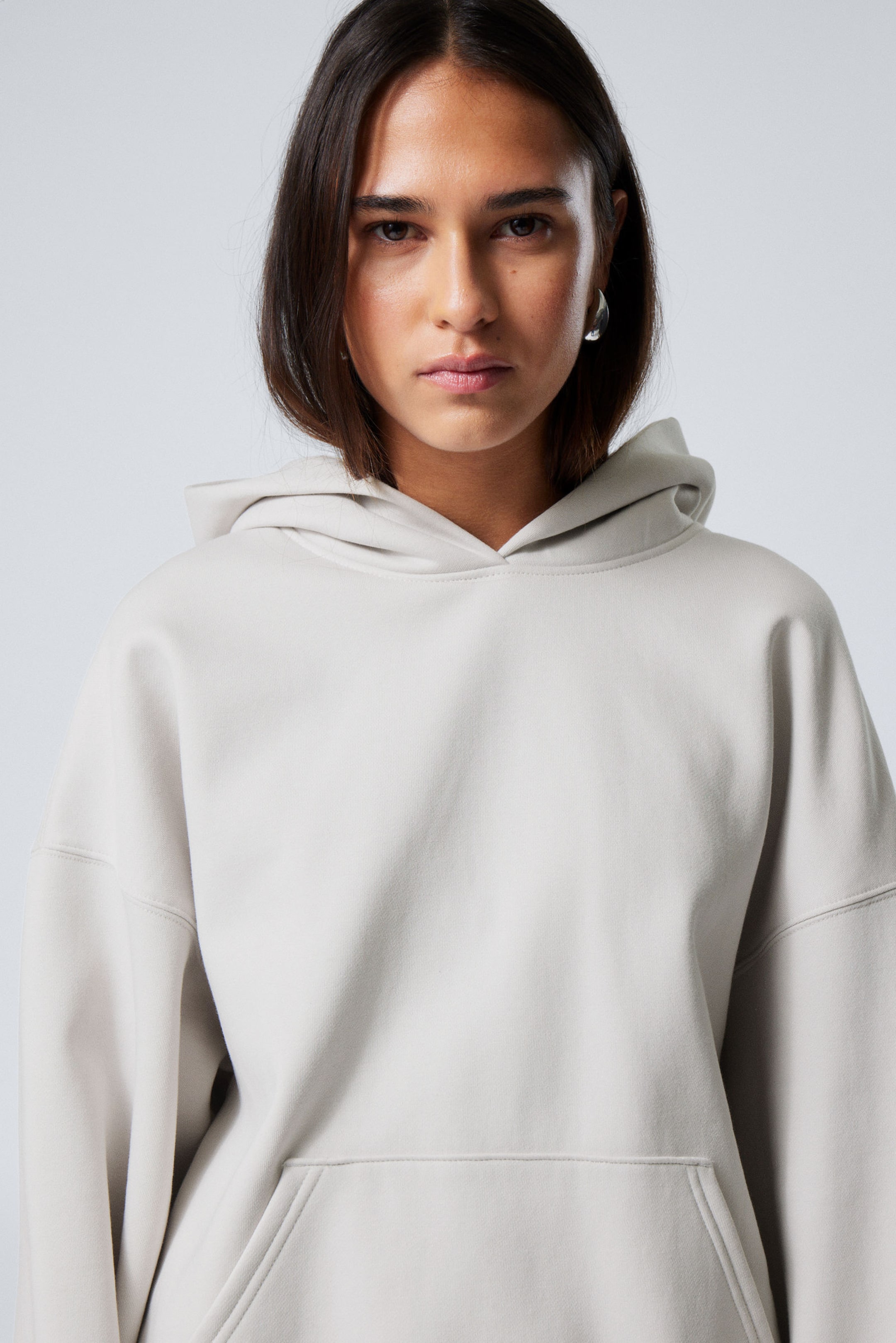 #E4E2DC - Schwerer Oversized-Hoodie - 2