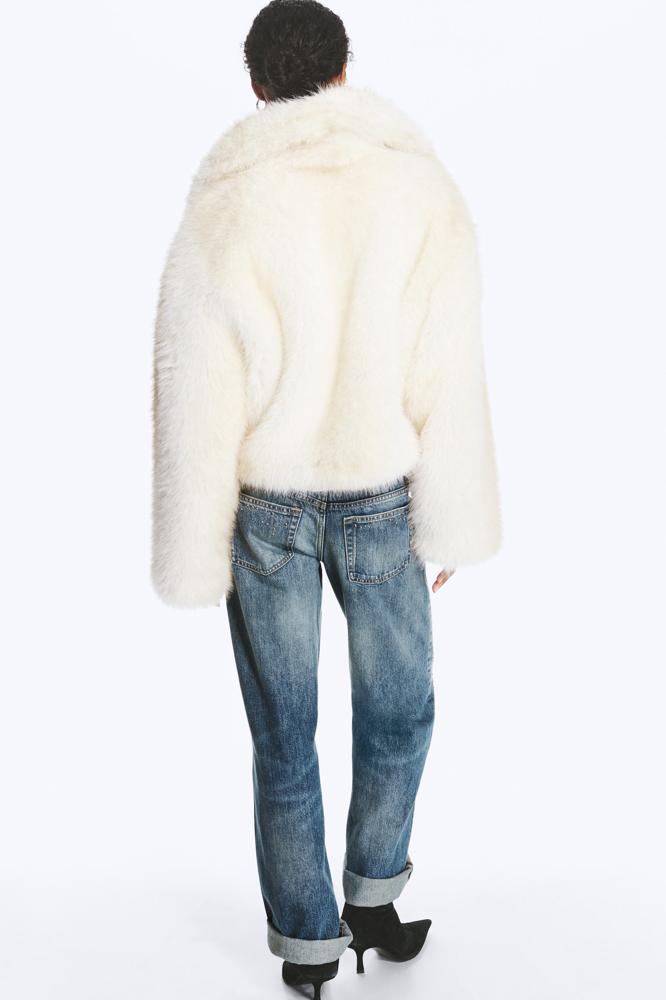 Off-white - Faux Fur Zip Jacket - 4