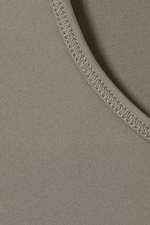 Dunkles Taupe - Langarmshirt Fine - 1