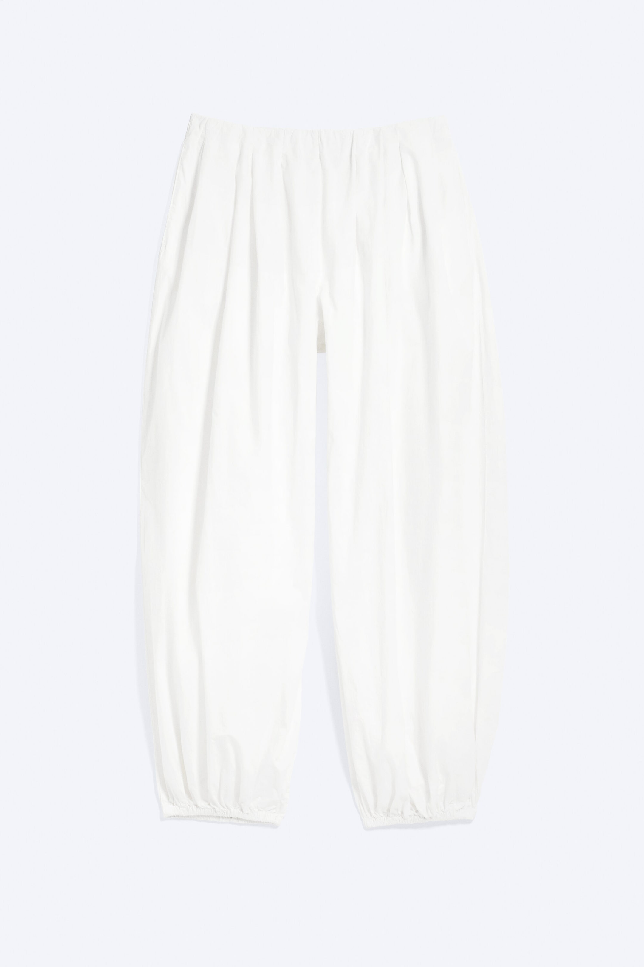 Weiß - Ballonhose aus Baumwolle - 4