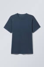 Donkerblauw met wassing - Standaard middelzwaar T-shirt - 3