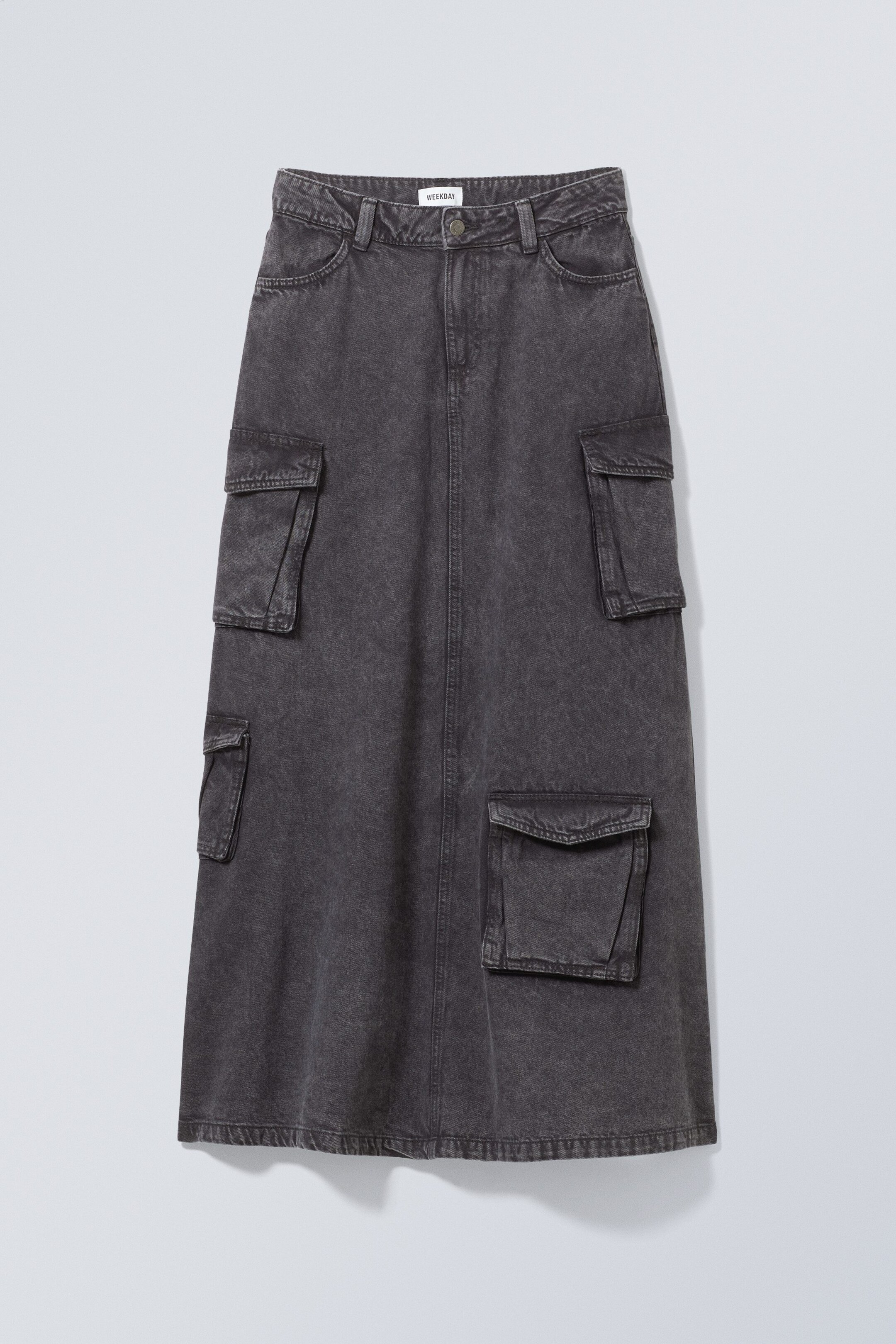 Washed Grey - Way Workwear Skirt - 0