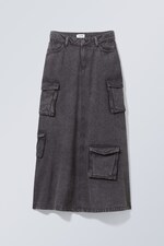 Washed Grey - Way Workwear Skirt - 0