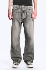 Redondo Black - Black - Galaxy Mid Rise Loose Straight Jeans - 4