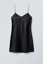 Black - Yui Mini Slip Dress - 0