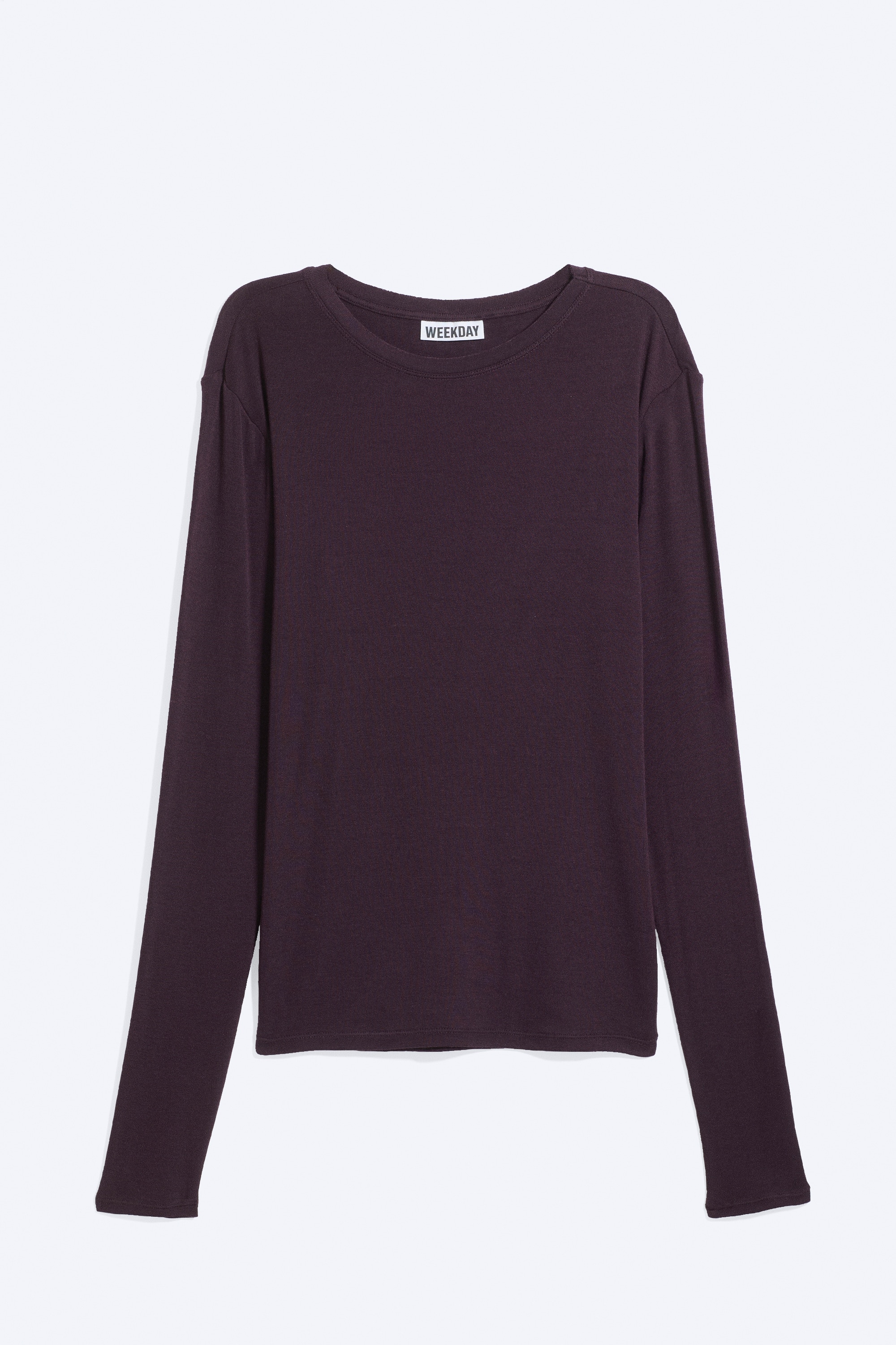 Slim Wool-Blend Long-Sleeved Top