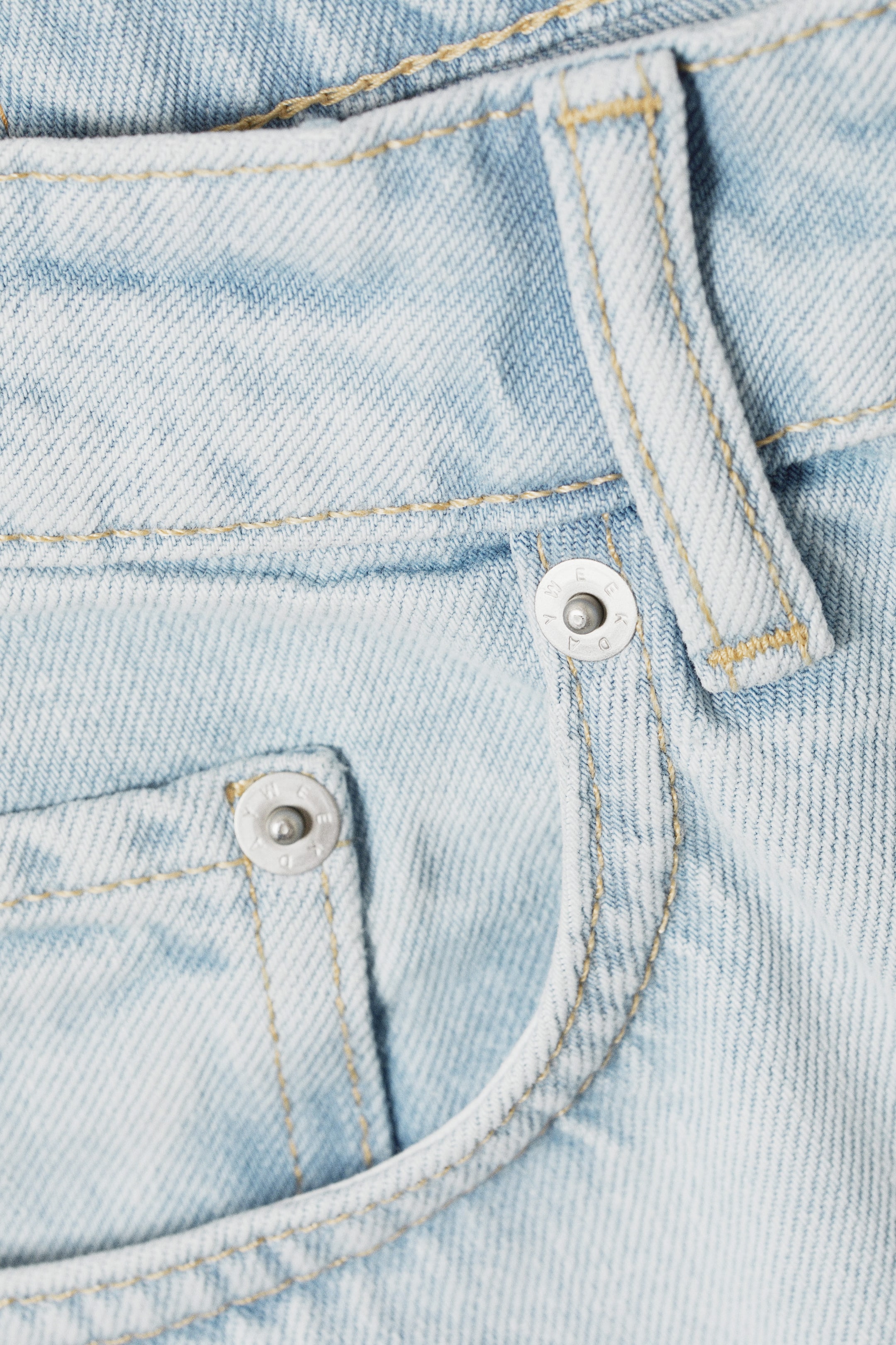 Opulent Blue - Light Blue - Rowe Super High Waisted Regular Straight Jeans - 2
