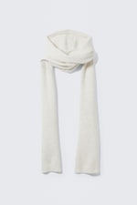 Dusty White - Hood Scarf - 1