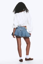 Dusty White - Balloon Sleeve Blouse - 3