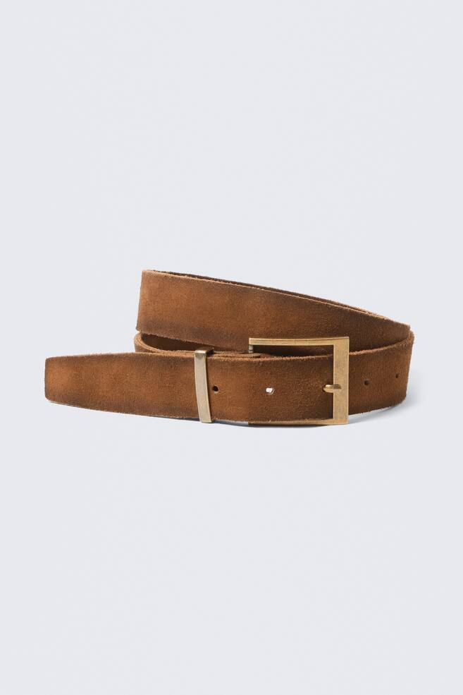 Leather Belt - Brown/Black - 1