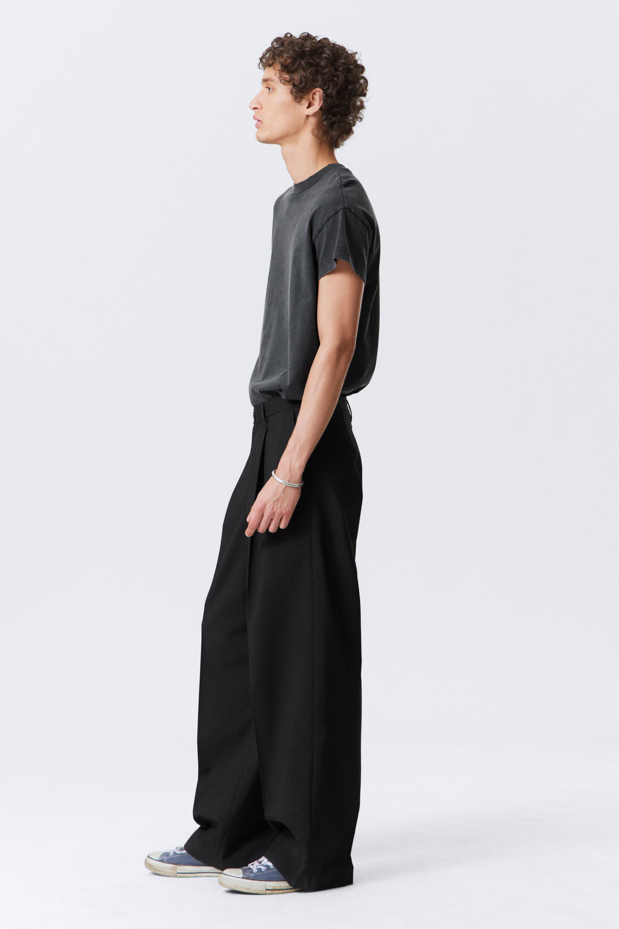 Zwart - Oversized pantalon van Uno - 2