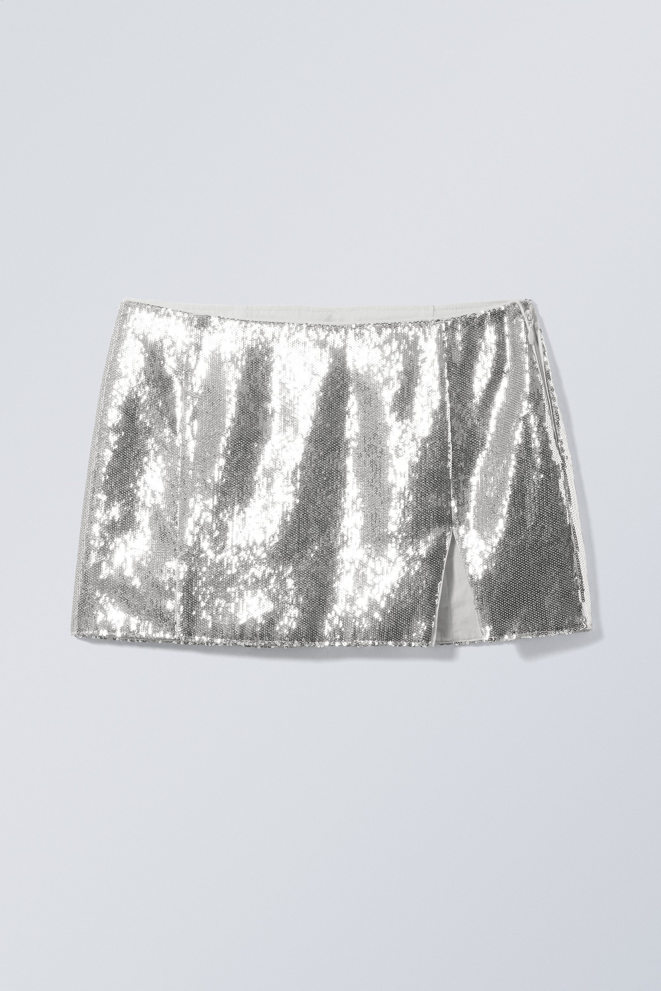 Silver - Moa Sequins Skirt - 0