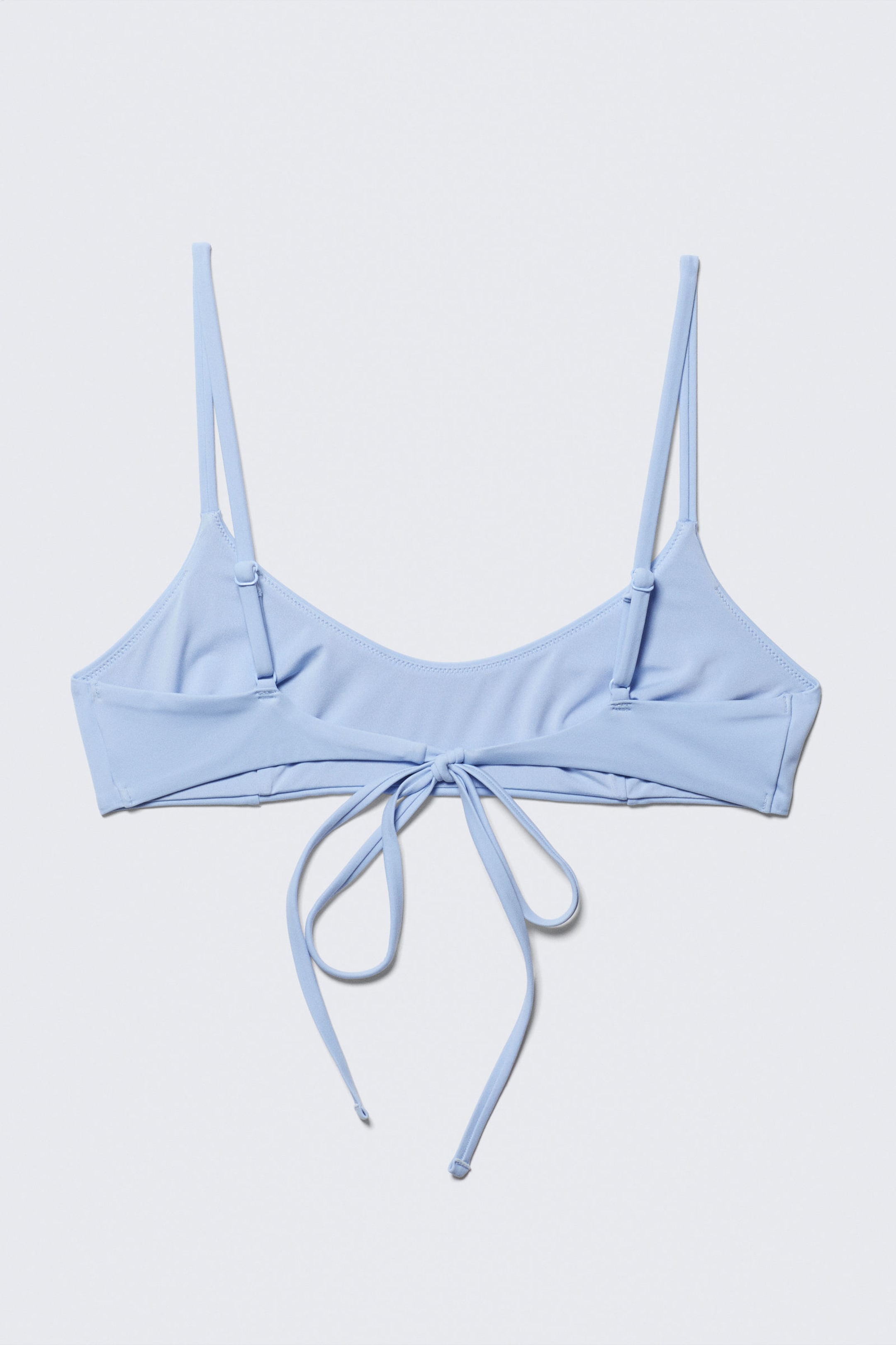 Light Blue - Strappy Bikini Top - 4